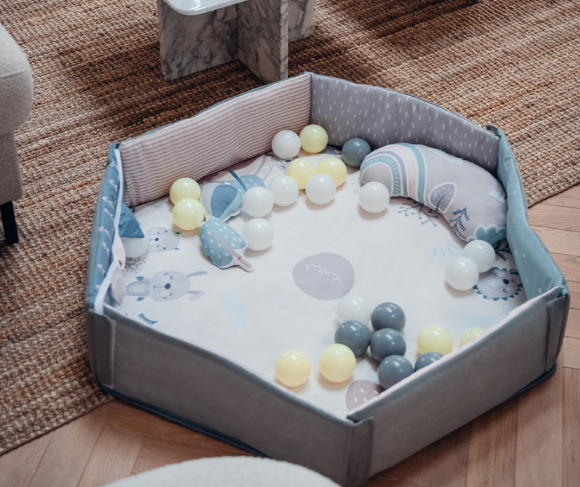 Otroška igralna podloga MoMi PASTEL 2v1 - pastelne barve 3