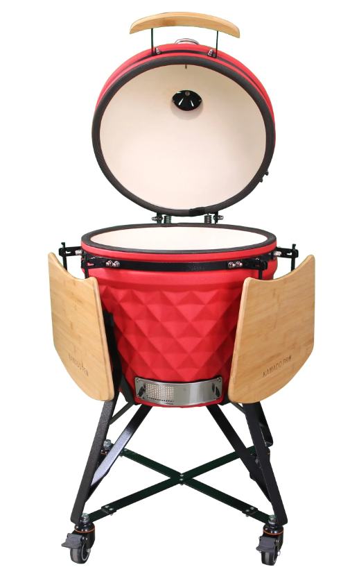 Keramični žar Kamado Pro 21″ Diamond - rdeč 2