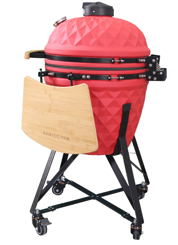Keramični žar Kamado Pro 21″ Diamond - rdeč 3