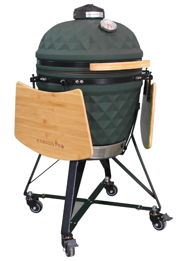 Keramični žar Kamado Pro 21″ Diamond - temno zelena 3