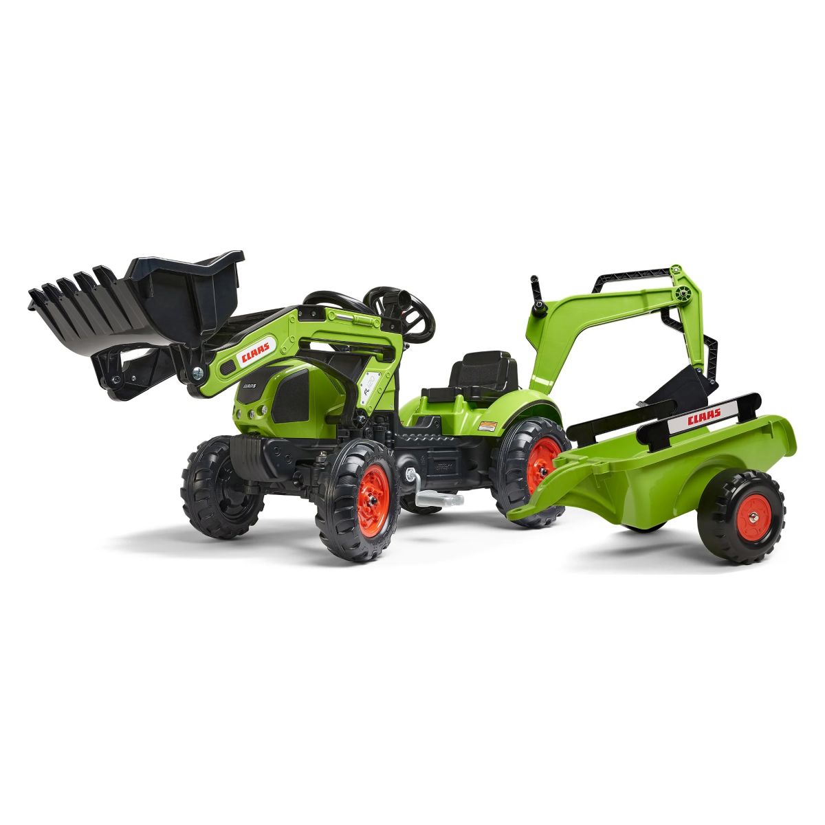 Traktor Claas Falk s nakladalno prikolico in žlico 1