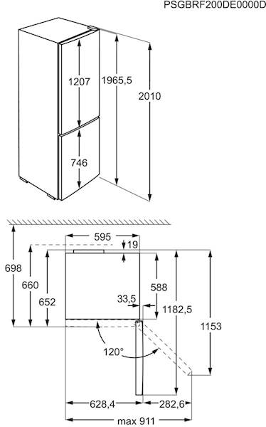 Hladilnik kombiniran Electrolux LNT5ME36U1 4