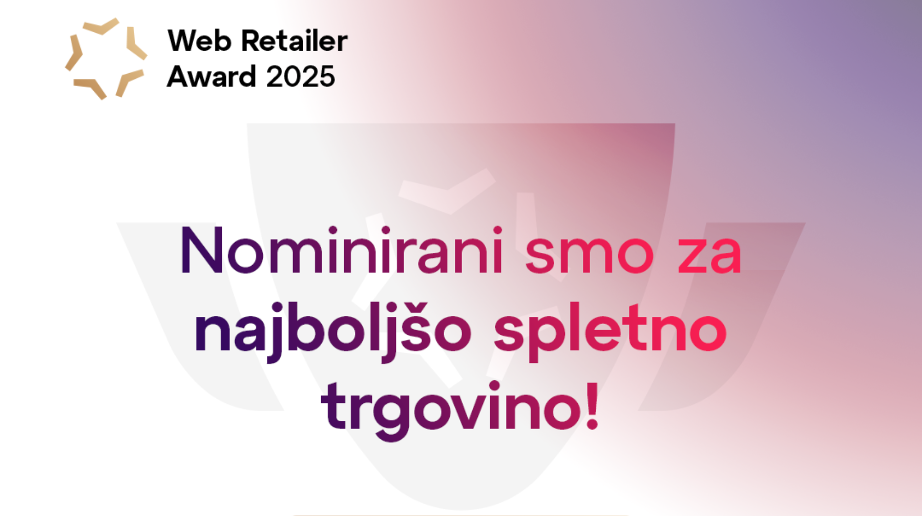 Nominirani smo za najboljšo spletno trgovino
